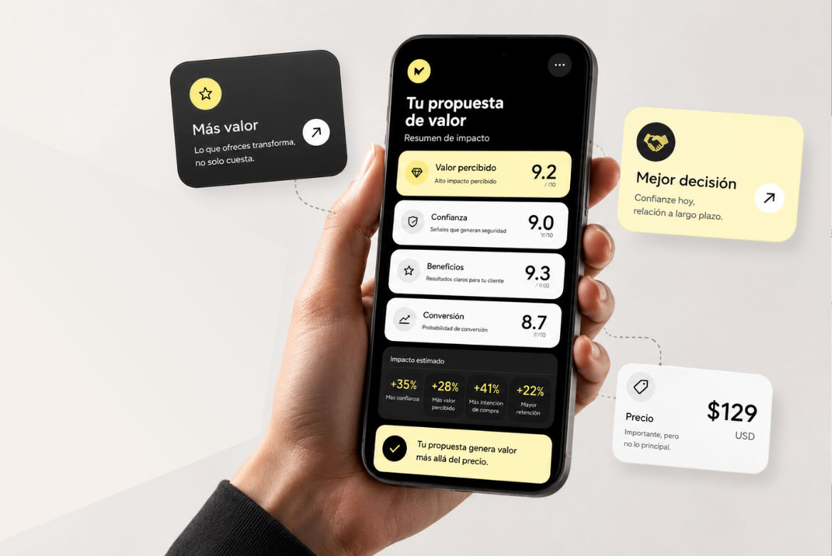 Idea convertida en oferta clara