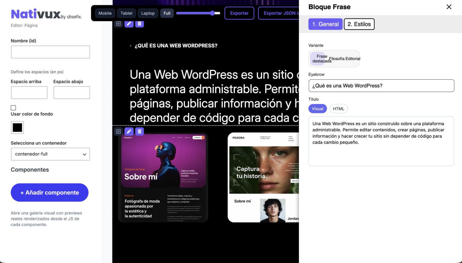 Diseño Web WordPress en Disefix