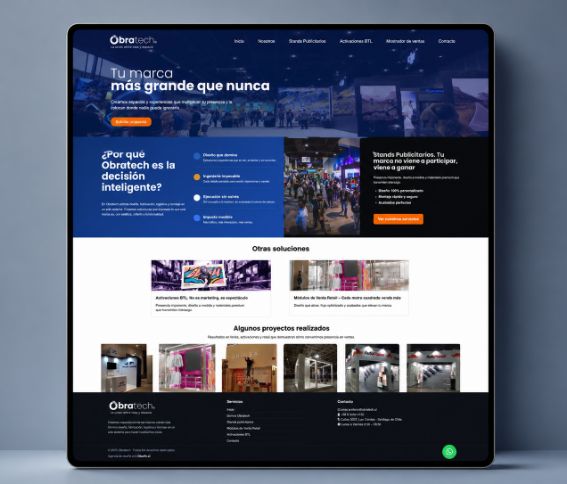 Caso de éxito Obratech desarrollado por Disefix