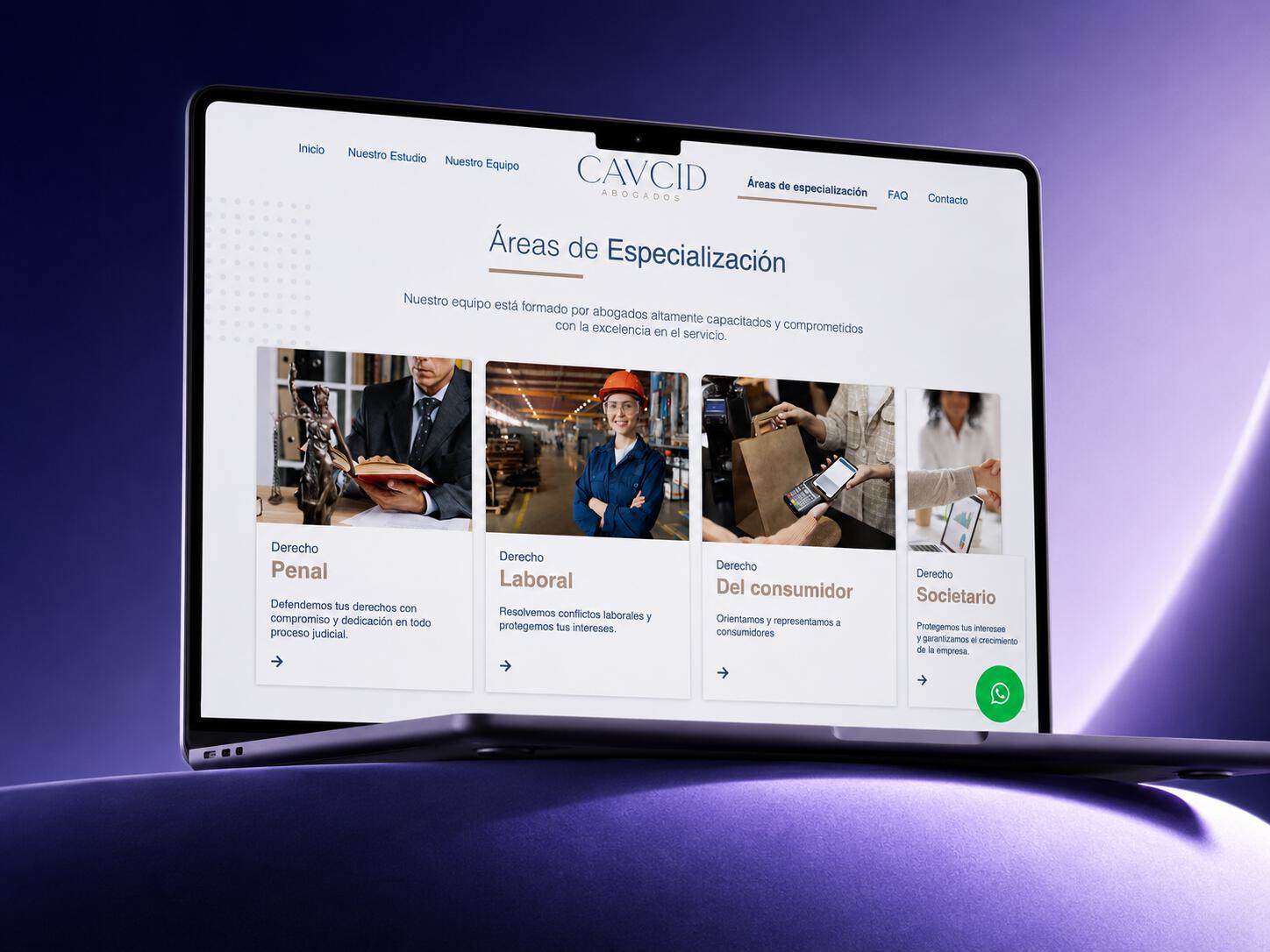 Arquitectura web híbrida para estudio jurídico