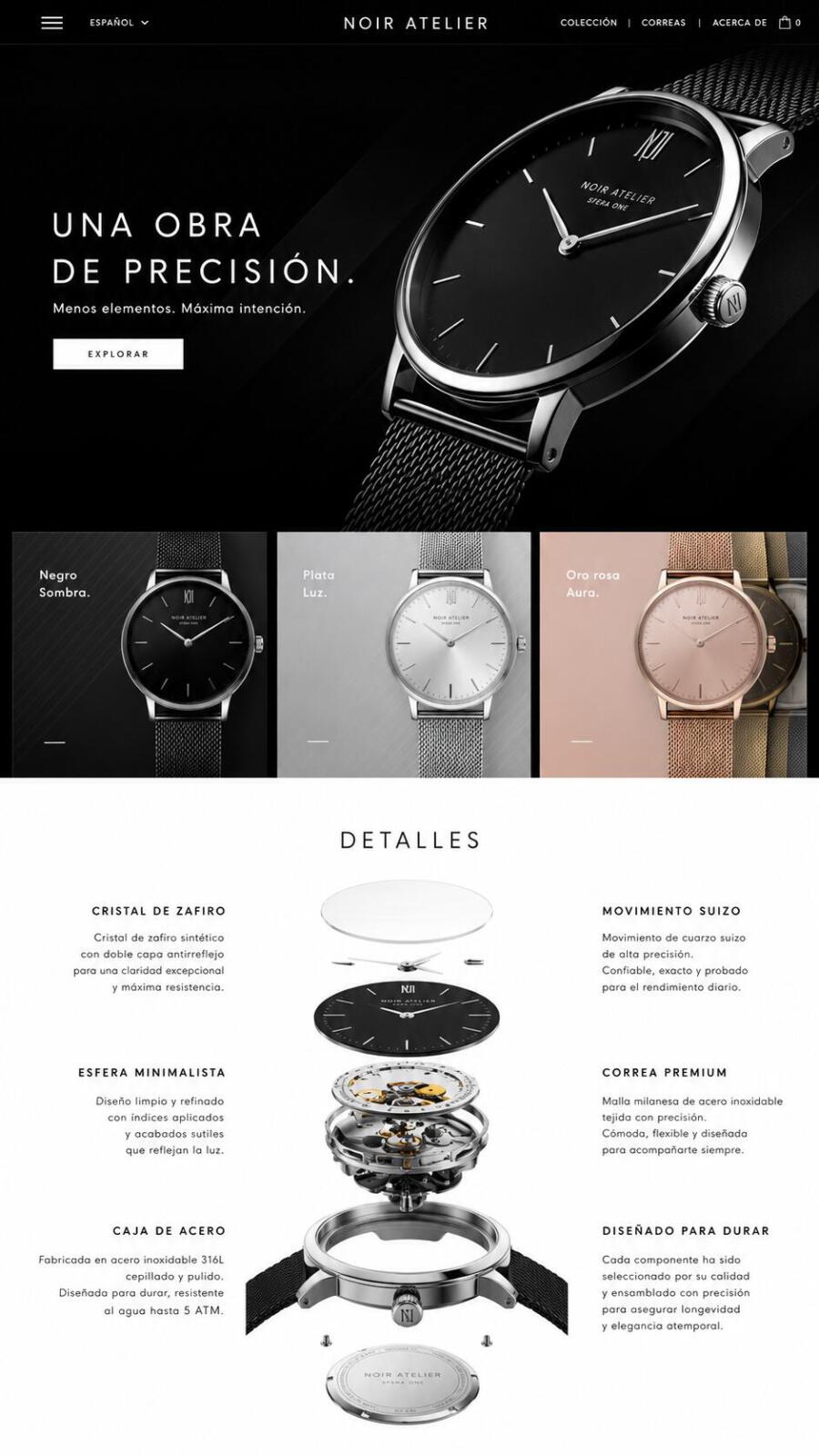 Ejemplo visual de sitio web WordPress profesional