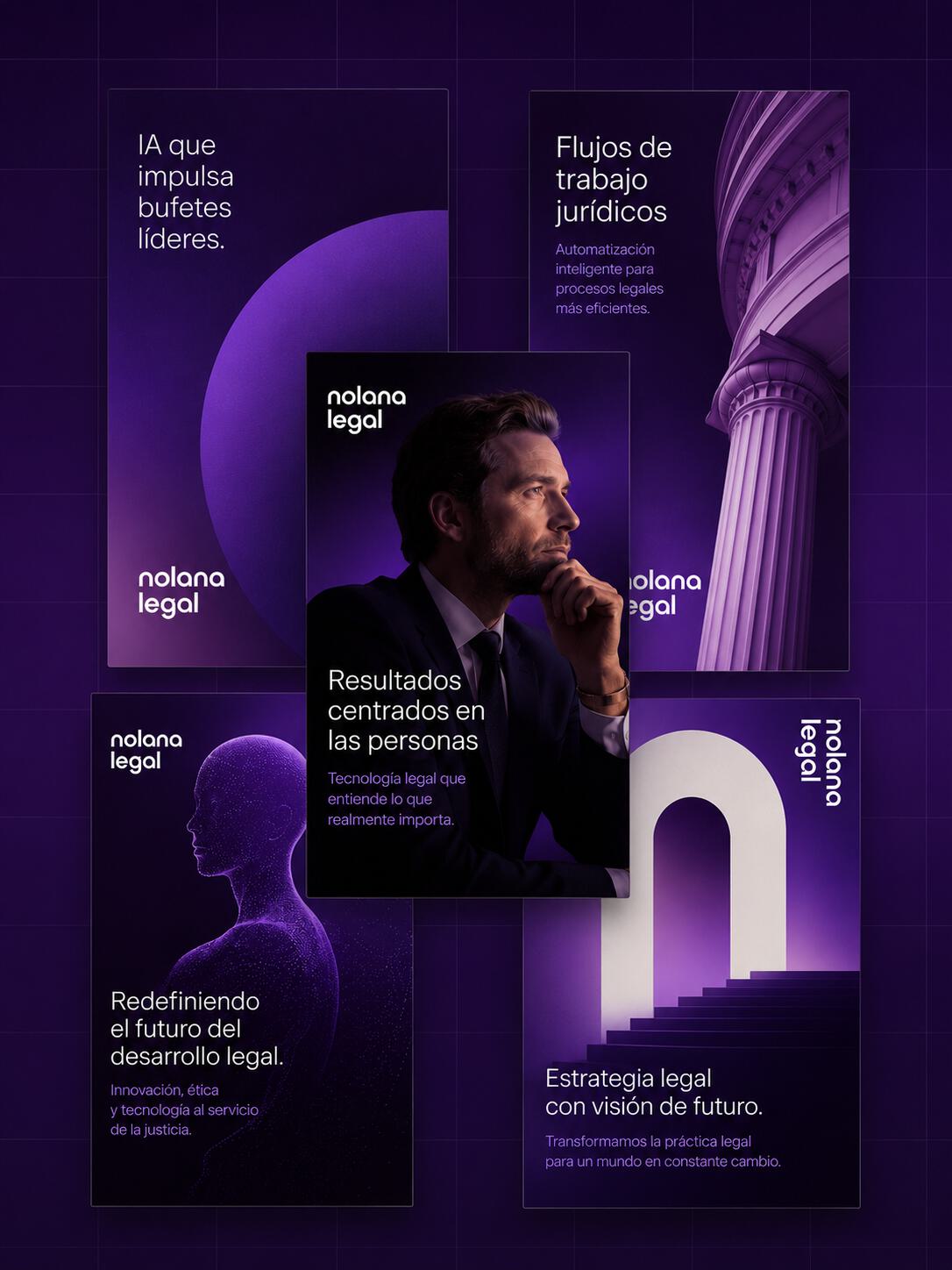 Persona buscando servicios legales en una página web para abogados