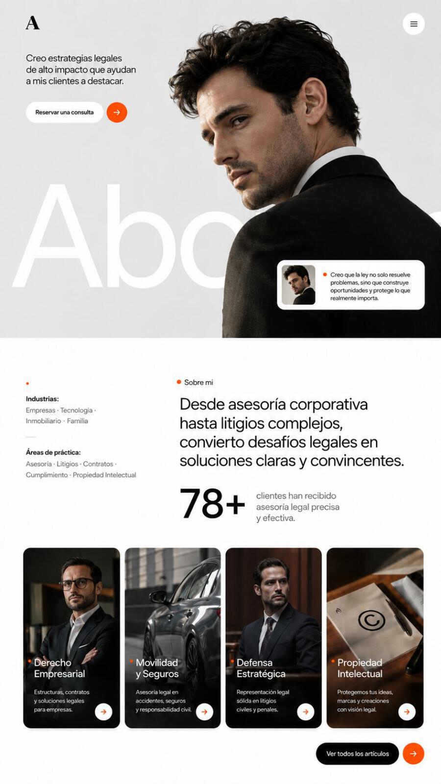 Administración de página web jurídica en WordPress