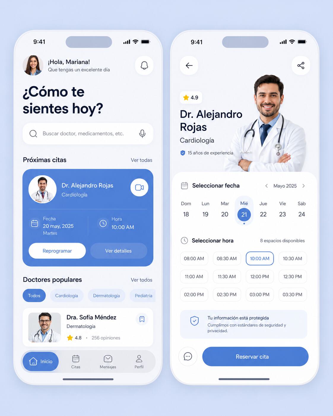 App móvil para reservas y agenda