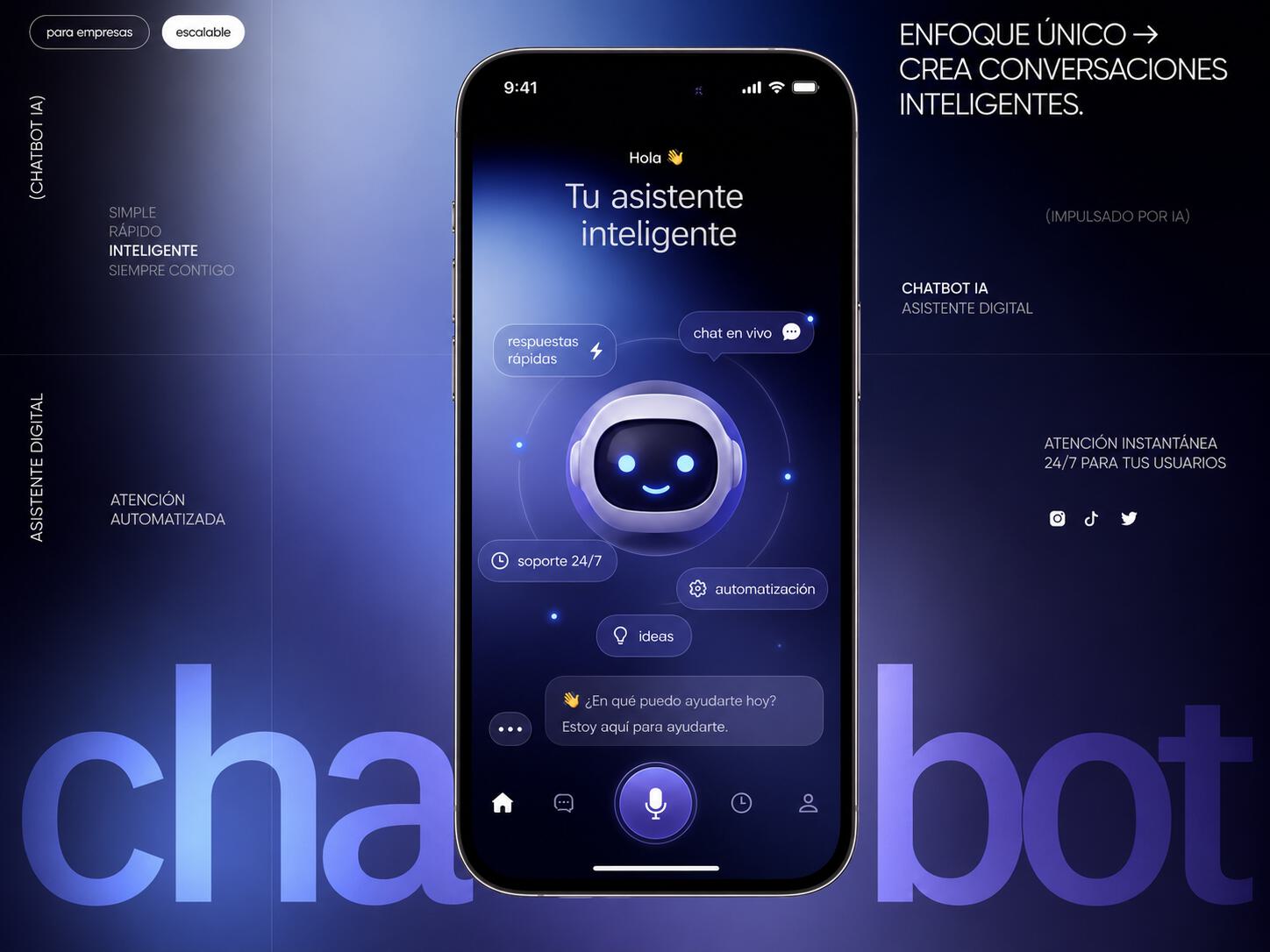 Chatbot con IA para responder dudas comerciales