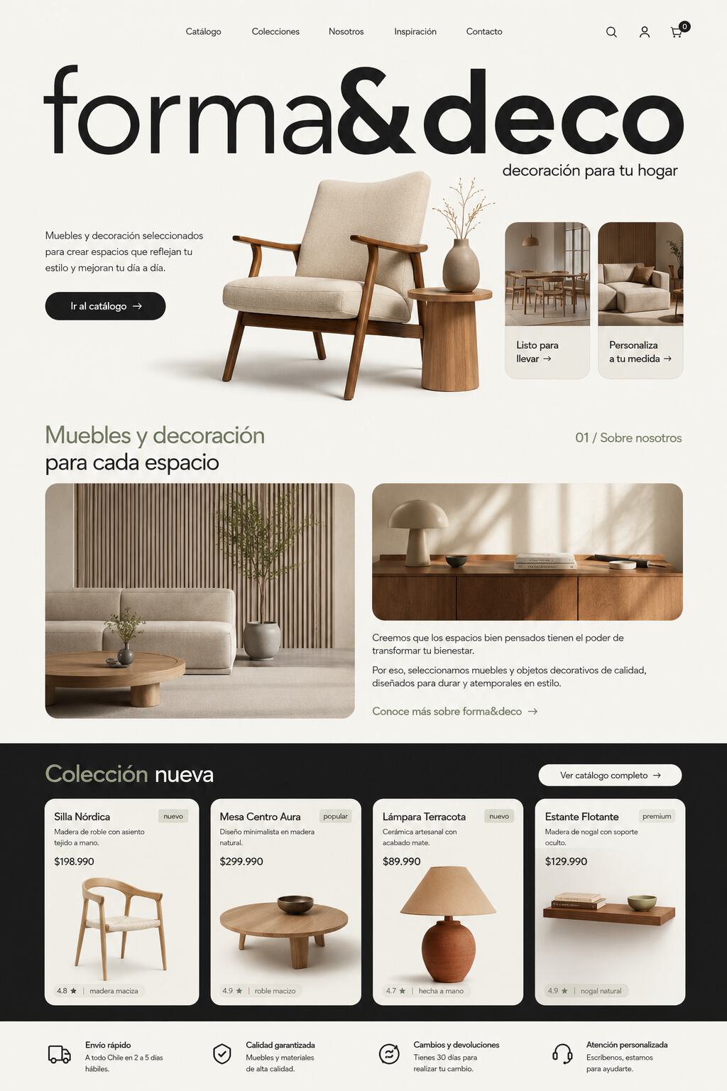 Ecommerce de decoración y hogar