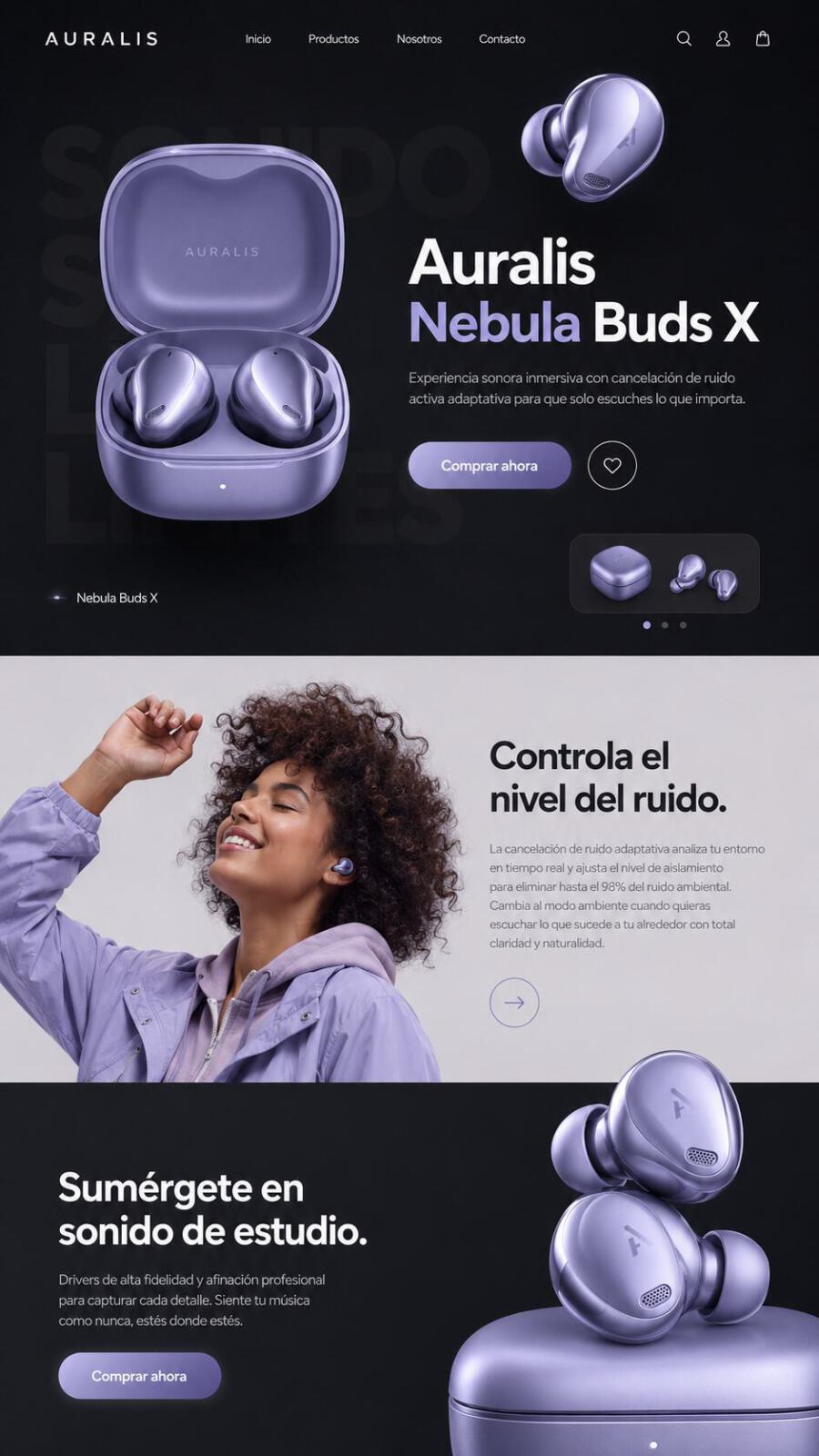 Ejemplo de página de aterrizaje para captar contactos desde campaña