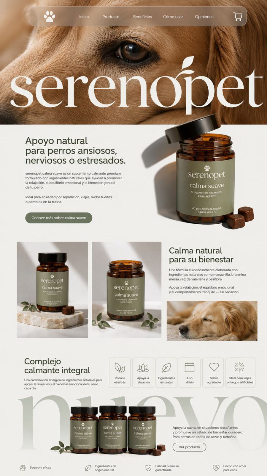 Ejemplo visual de landing page para vender una oferta específica