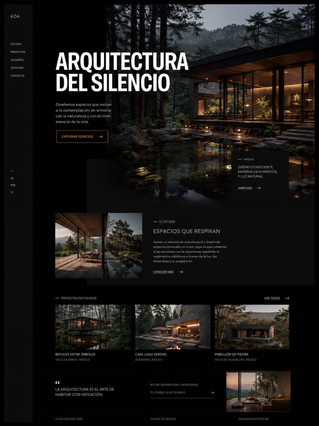 Sitio web one page para presentar un negocio en una sola página