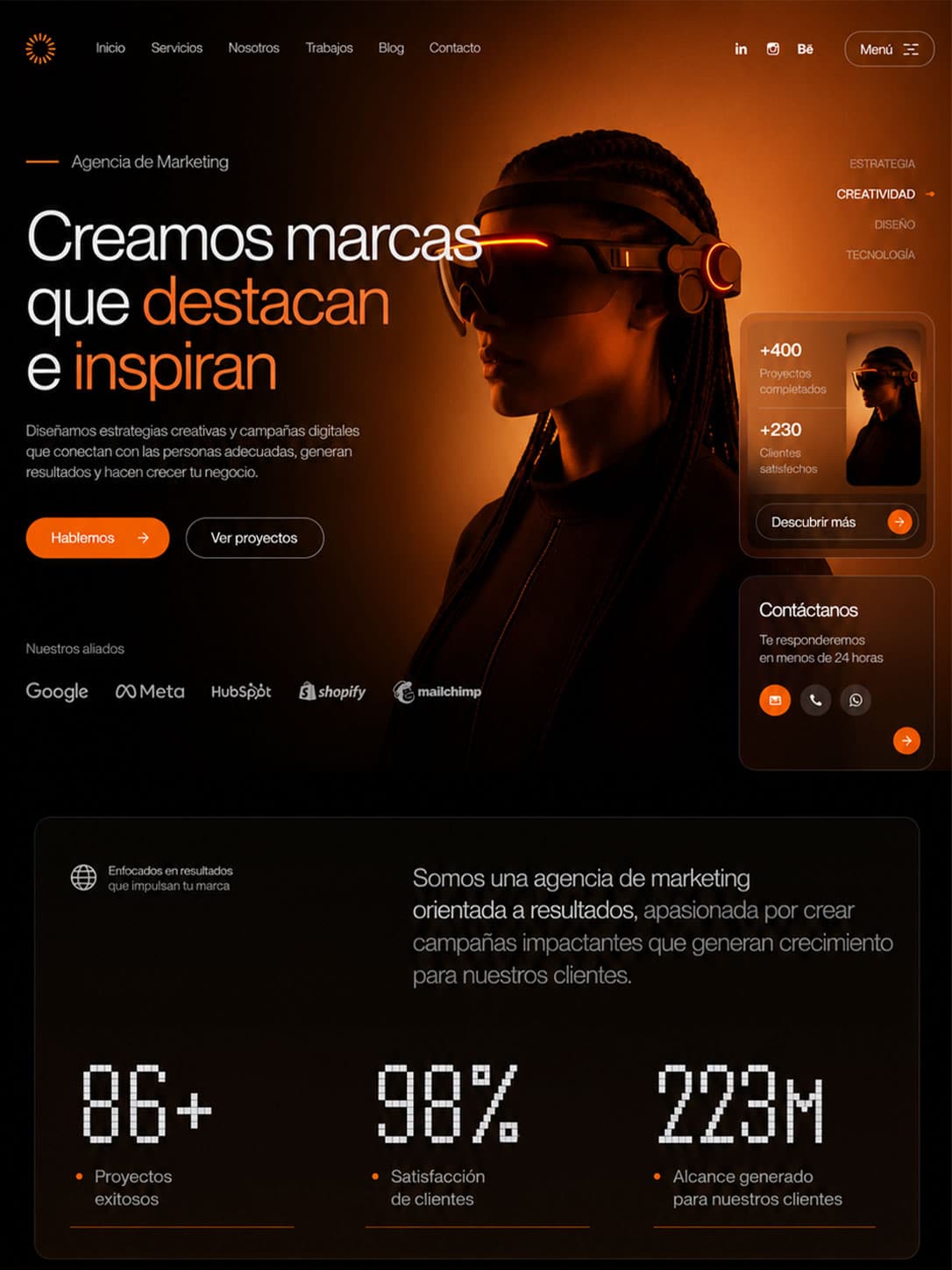 Sitio web corporativo para presentar una empresa de forma clara
