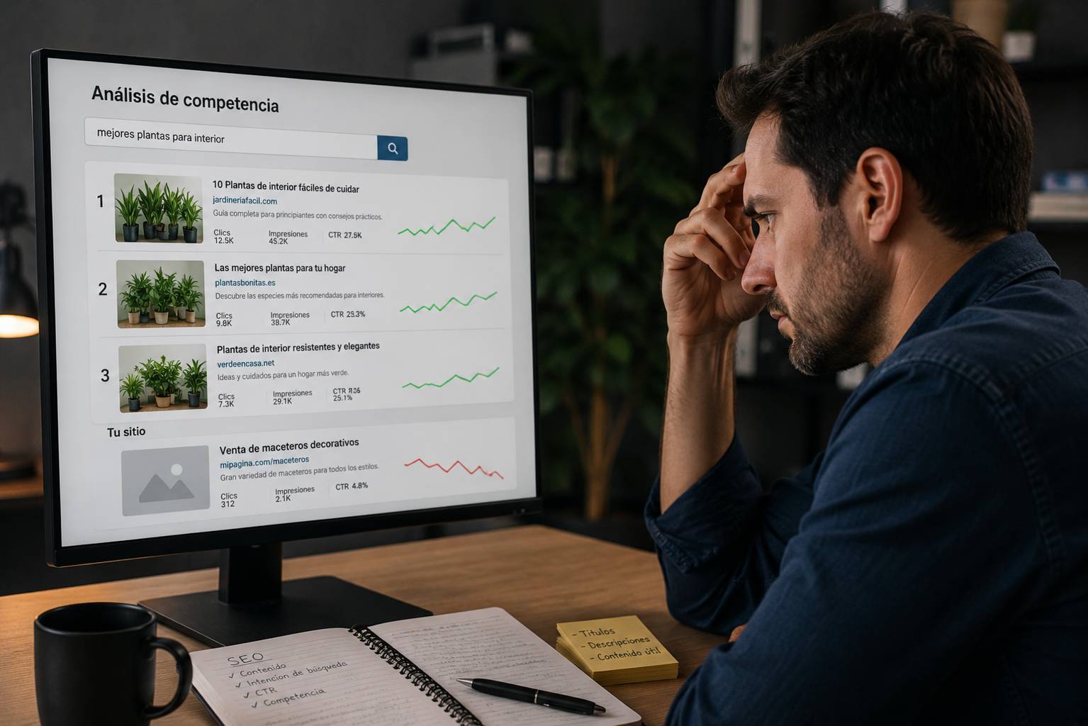Contenido que no supera la profundidad ni autoridad de la competencia