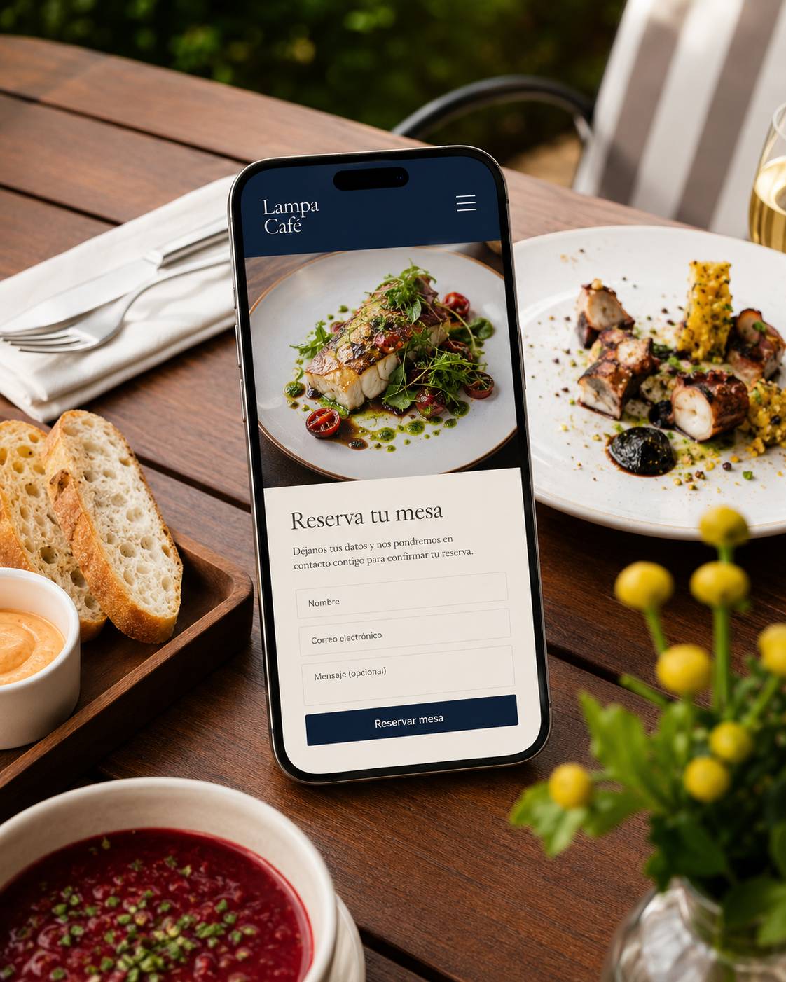Enfoque SyncroChef by Disefix para páginas web de restaurantes