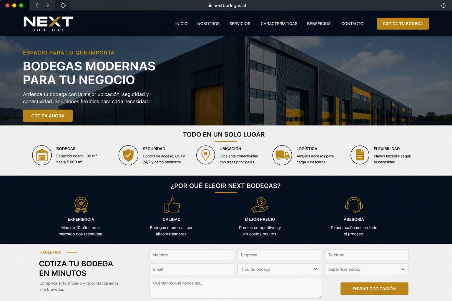 Página web profesional que no conecta con el cliente correcto