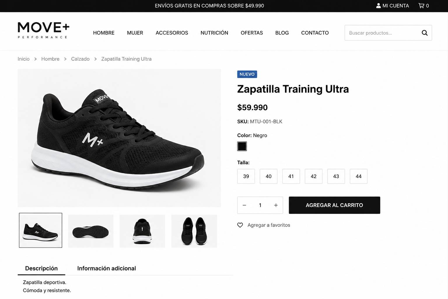 Página web sin una intención de búsqueda ni función de contenido definida