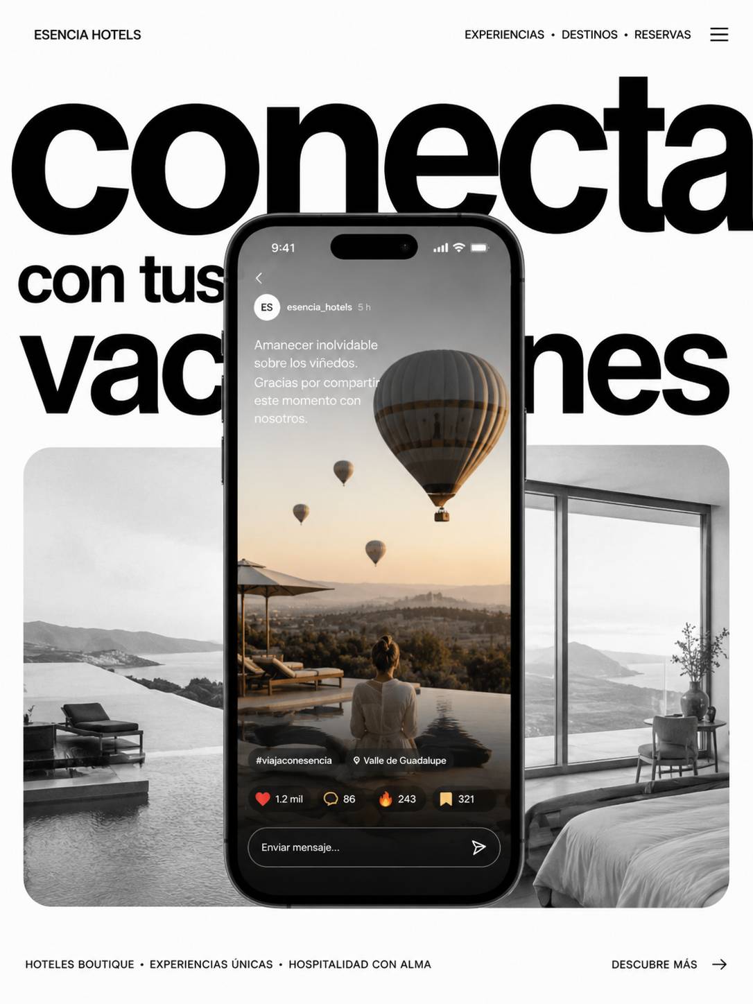 Sitio web para cabañas y centros vacacionales