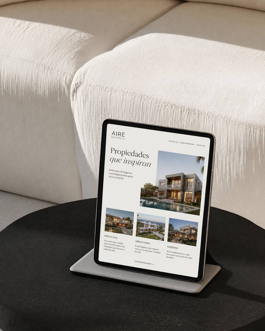 Sitio web inmobiliario para venta y arriendo