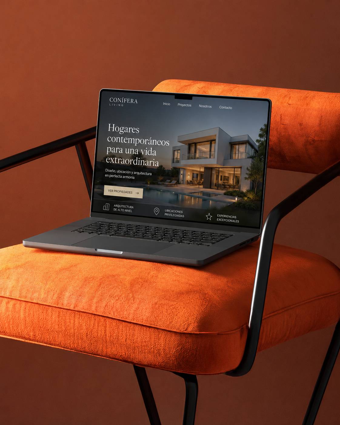 Página web inmobiliaria con búsqueda de propiedades