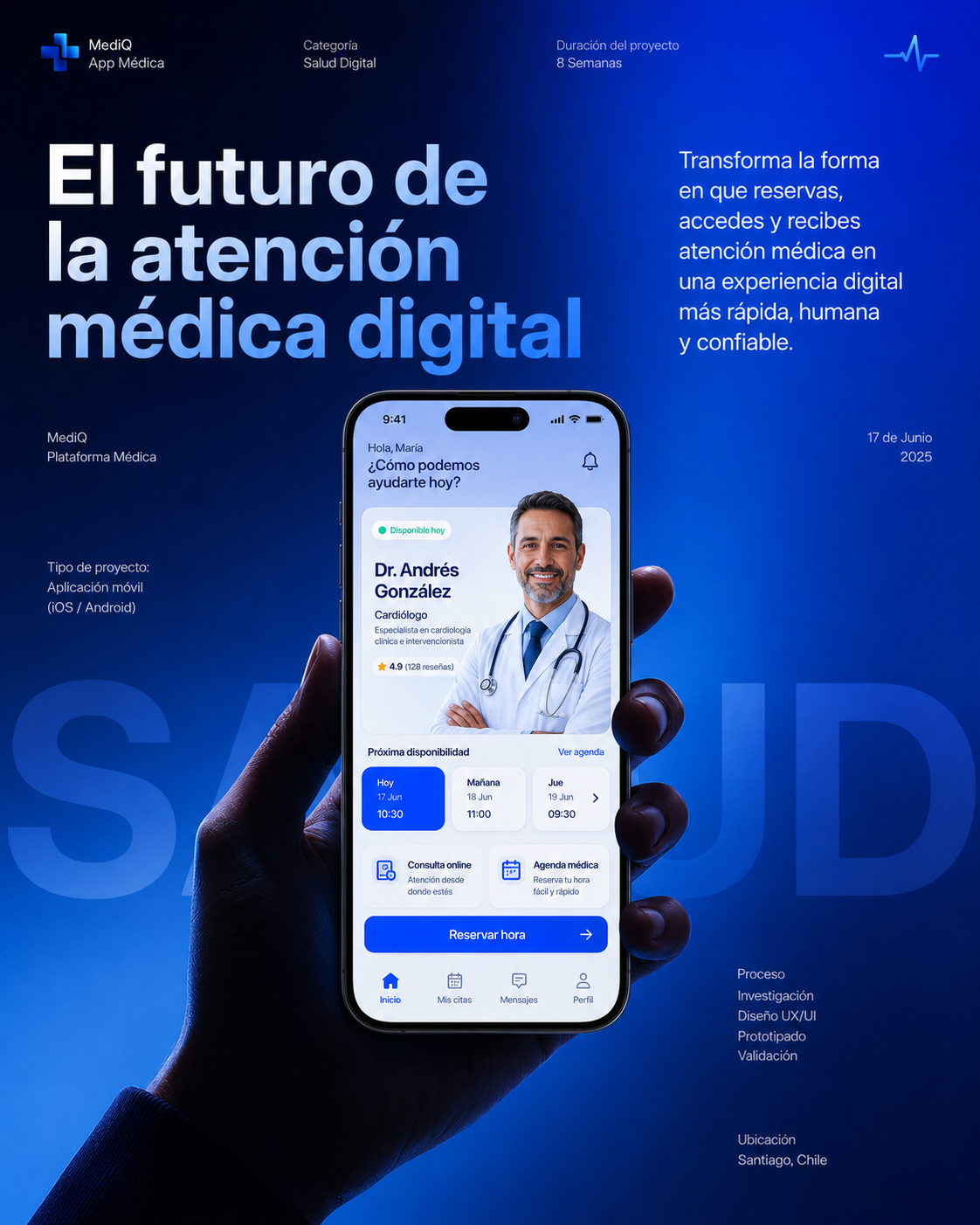 Enfoque AxoClinic by Disefix para páginas web de clínicas