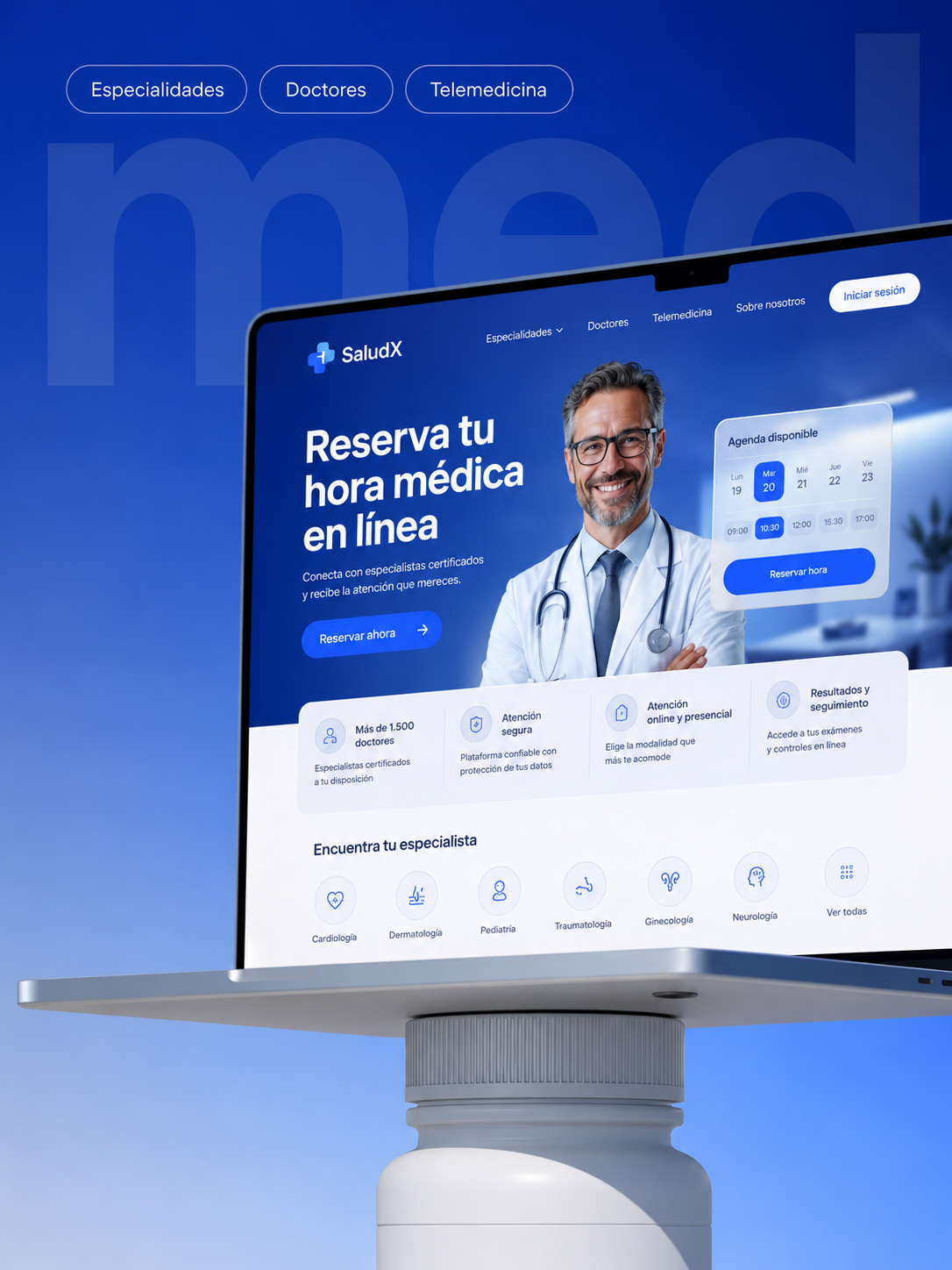 Diseño web para clínicas y centros médicos