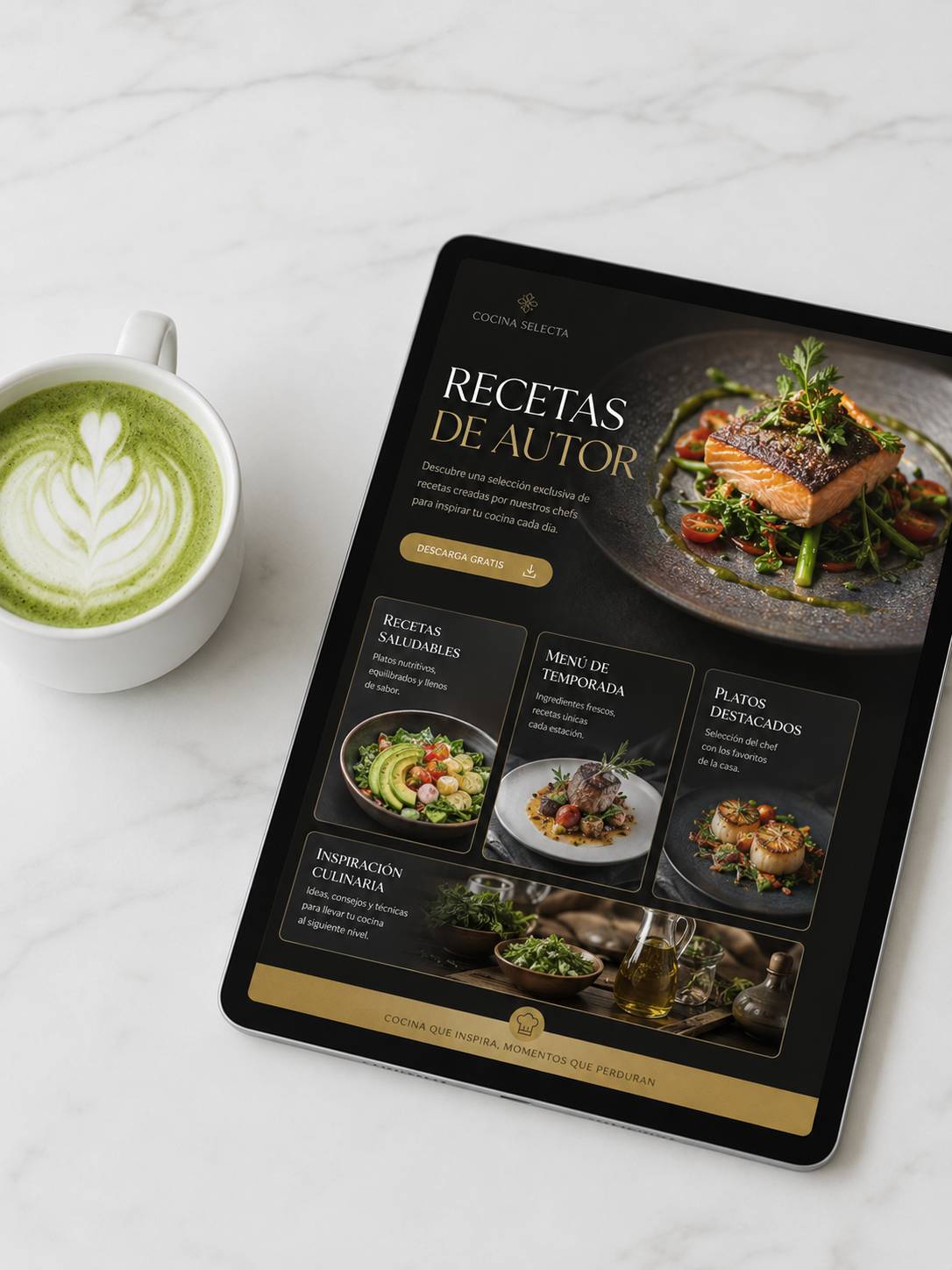 Web gastronómica para mostrar platos y propuesta del local